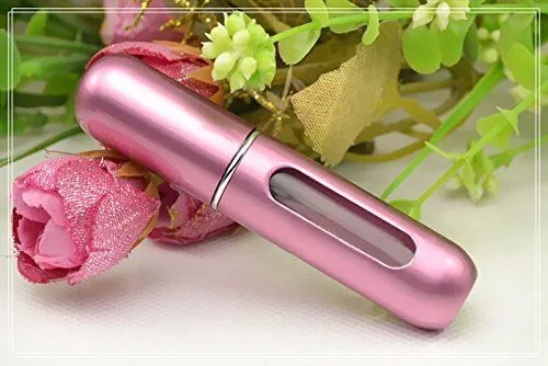 5ML Perfume Travel Refillable Mini Bottle Refillable Portable Perfume Atomizer Mini Perfume Aerosol for Trip Fragrance Empty Spray Bottle Scent Pump Case (Purple)