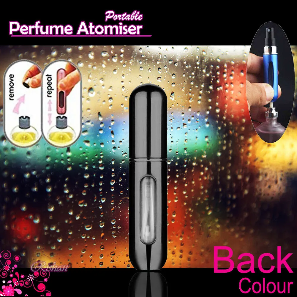 5ML Perfume Travel Refillable Mini Bottle Refillable Portable Perfume Atomizer Mini Perfume Aerosol for Trip Fragrance Empty Spray Bottle Scent Pump Case (Purple)