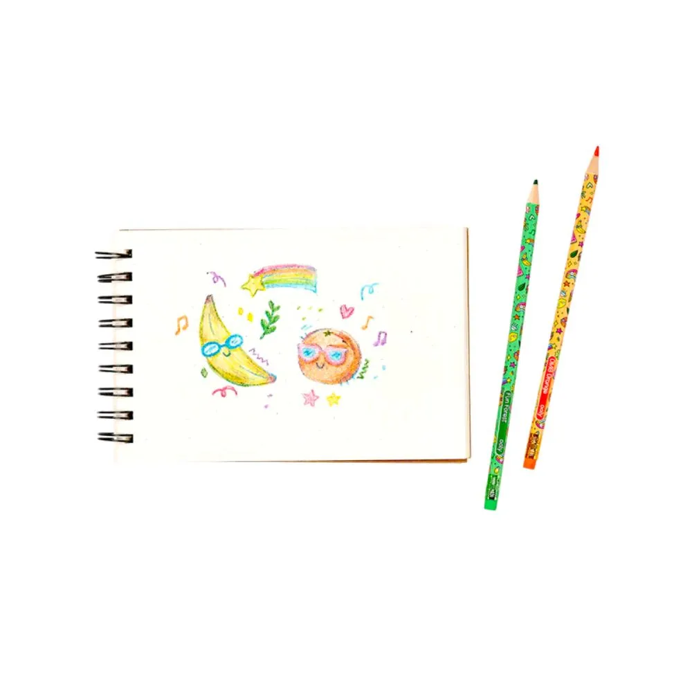 Colour Doodlers Fruity Scented Erasable Colour Pencils Set of 12
