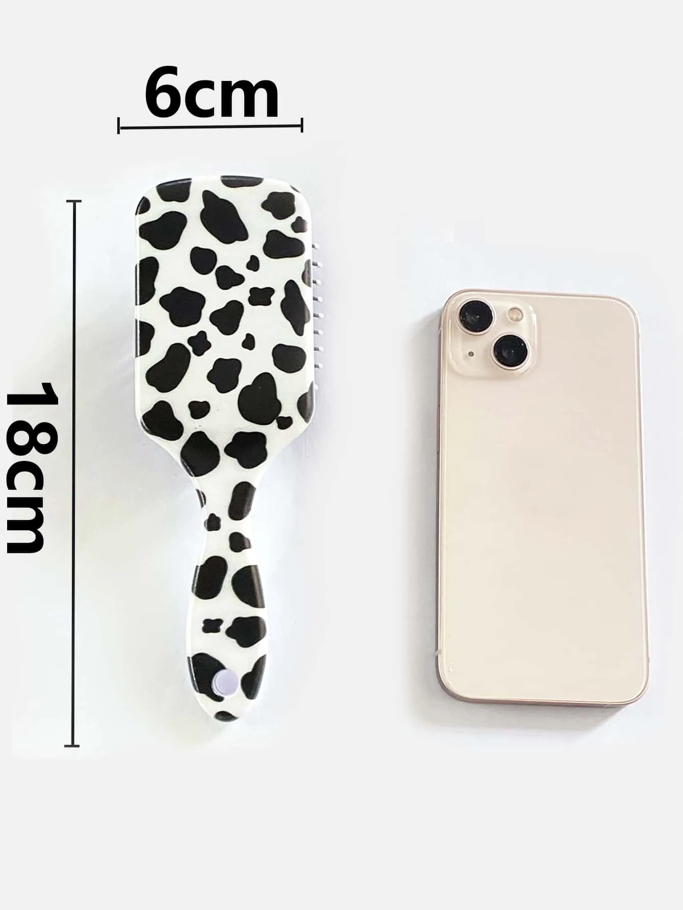 Cow Pattern Hair Brush Detangling Hair Brush Detangler Brush Hair Comb Gift for