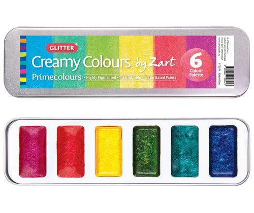 Creamy Colours Watercolours by Zart Glitter