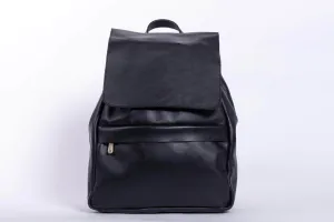 Enku Leather Backpack - Black
