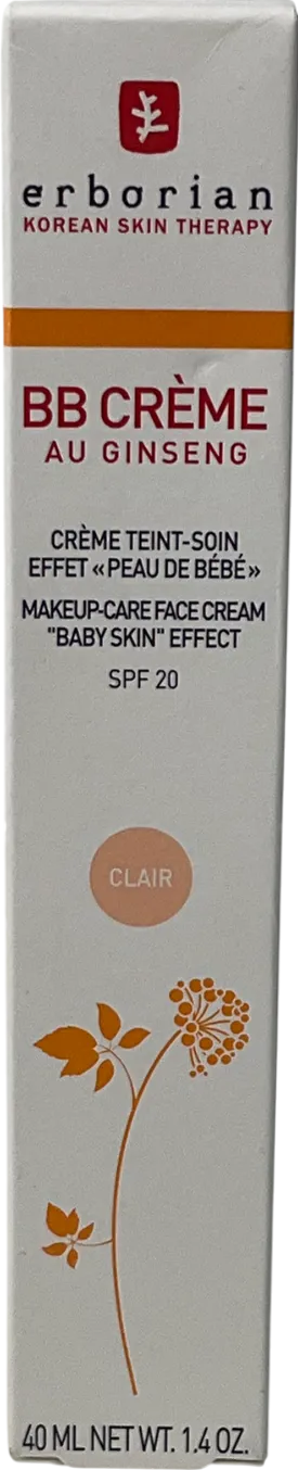 Erborian Bb Cream With Ginseng Clair 40 ml
