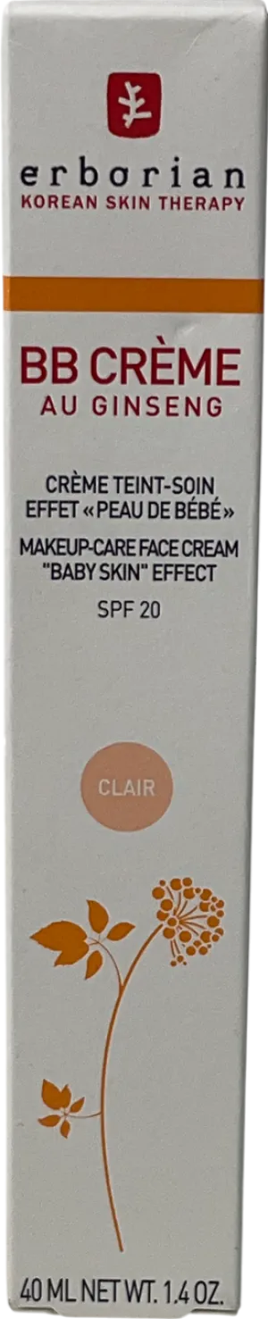 Erborian Bb Cream With Ginseng Clair 40 ml