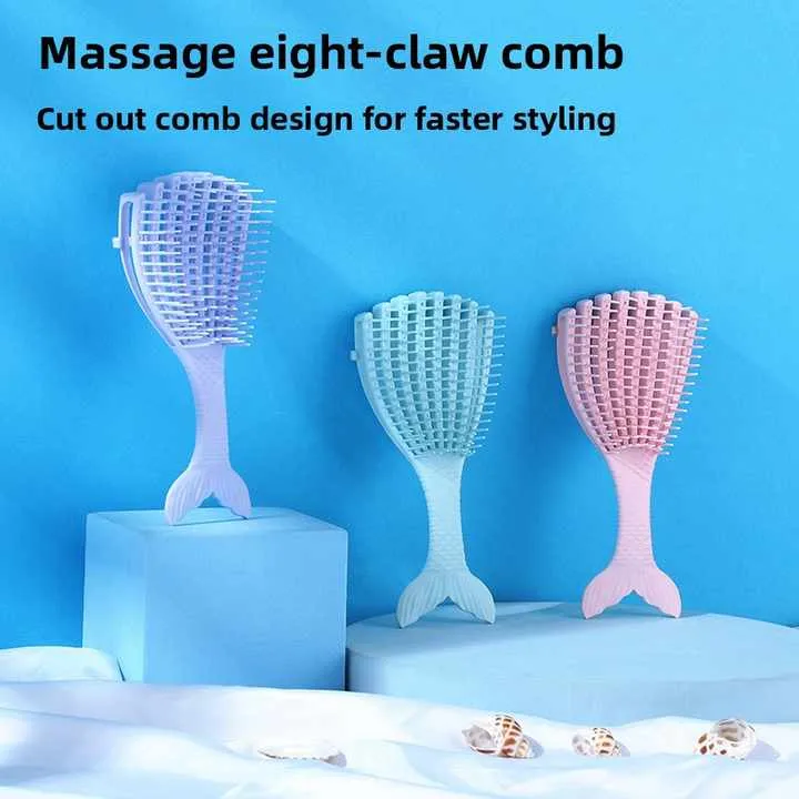 Fashion Scallop Massage Styling Comb-مشط تدليك وتصفيف