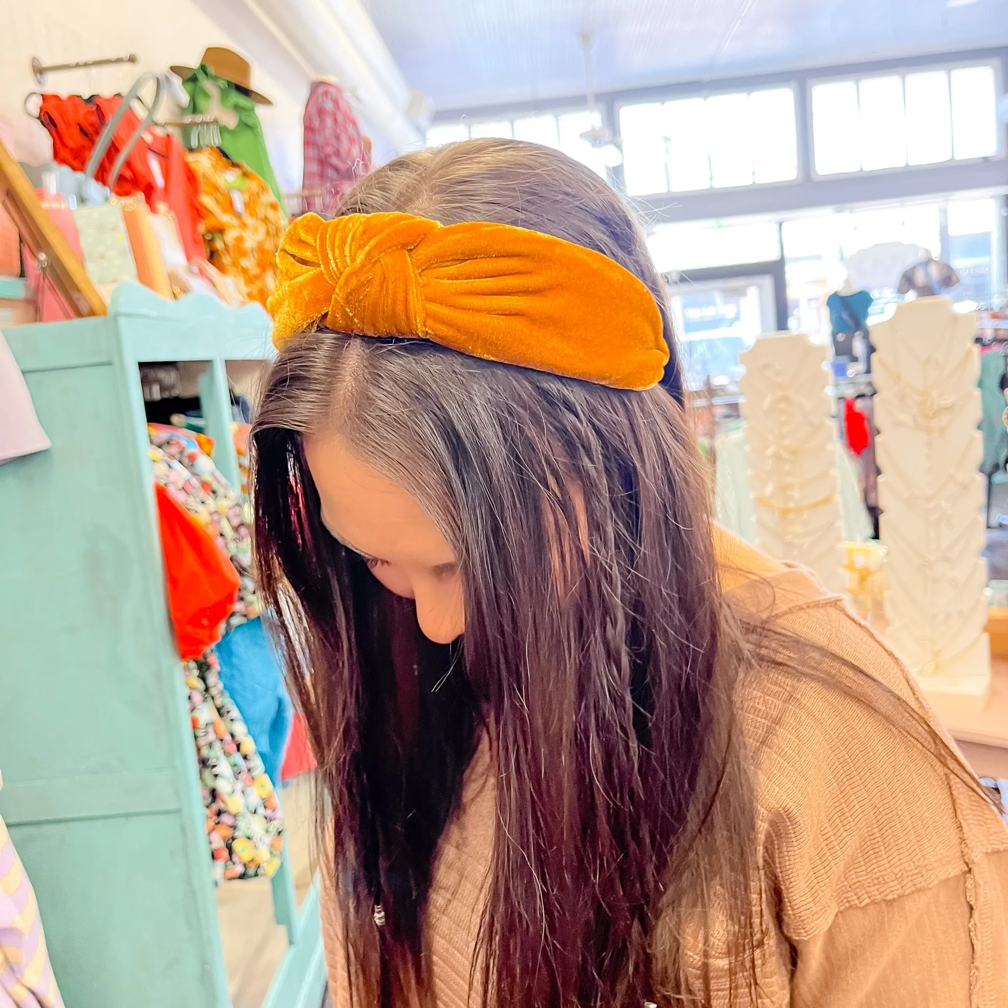 Knotted Velvet Headband