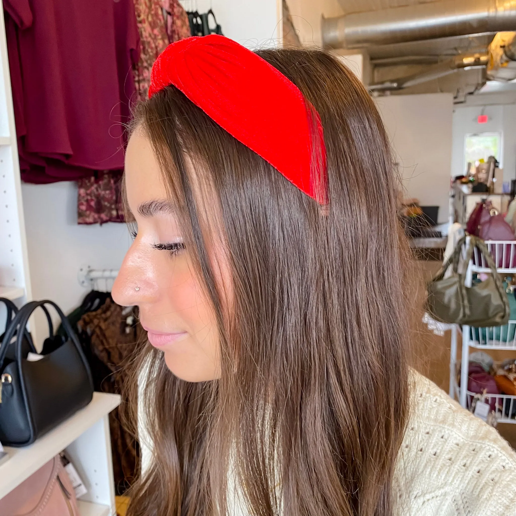 Knotted Velvet Headband
