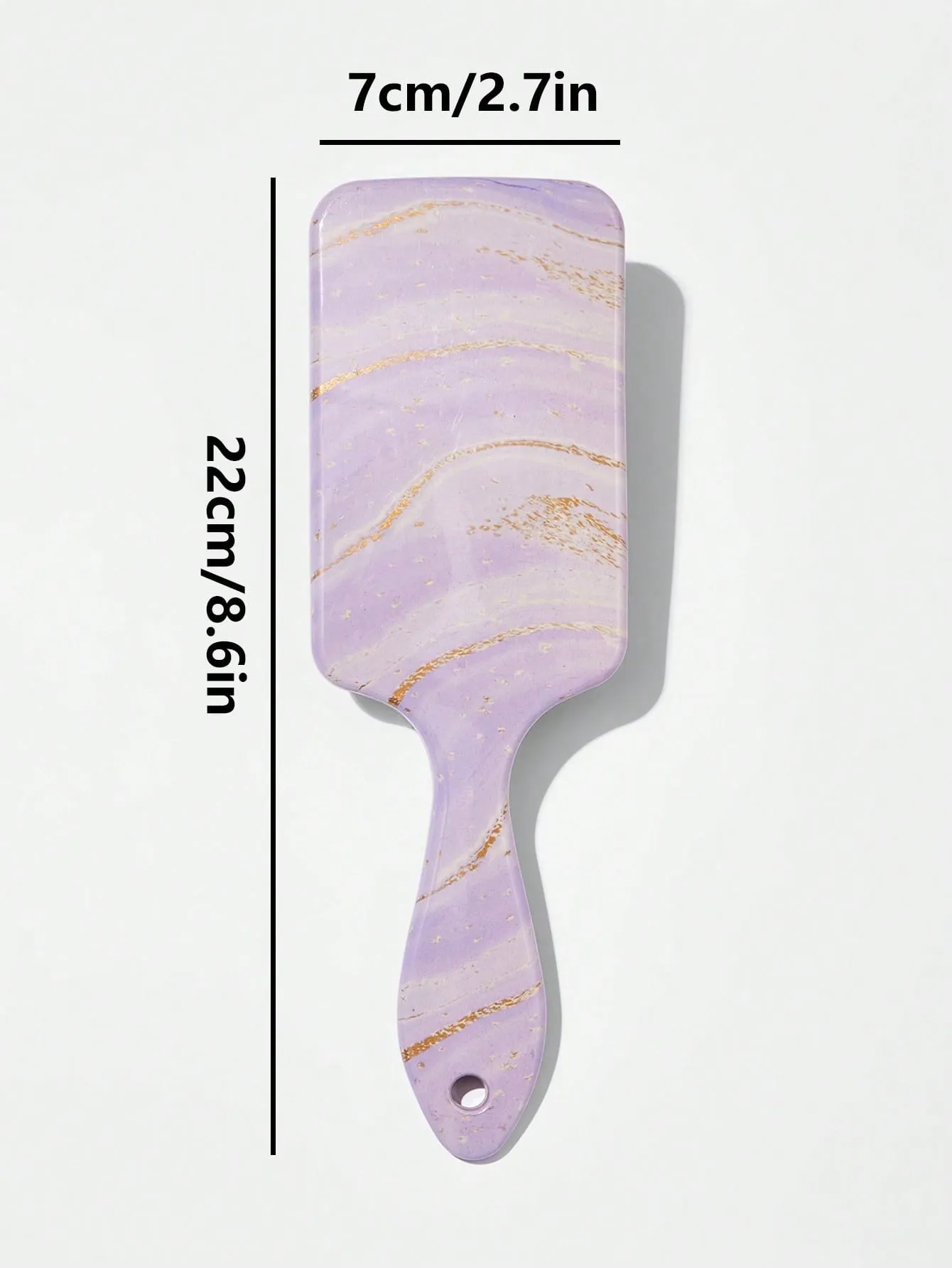 Light Purple Marbled Pattern Hair Brush Detangling Hair Brush Detangler Brush