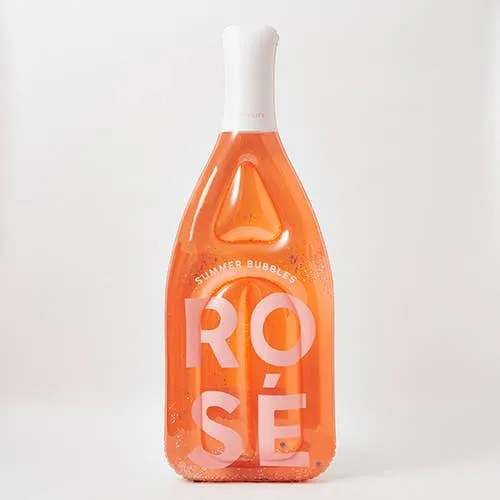 Luxe Lie-On Pool Float Rose Bottle