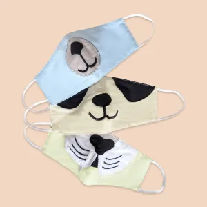 Masilo Face Mask Set of 3  Animals (Kids)