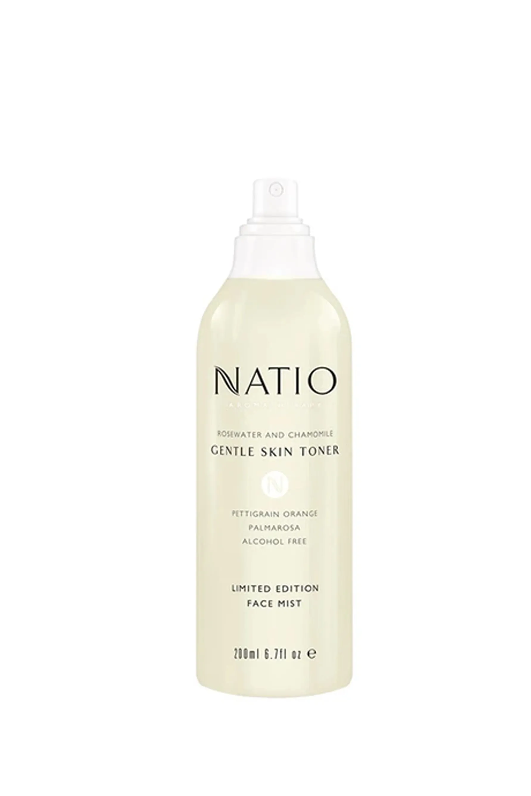 NATIO Aromatherapy Rosewater and Chamomile Gentle Skin Toner Face Mist 200ml