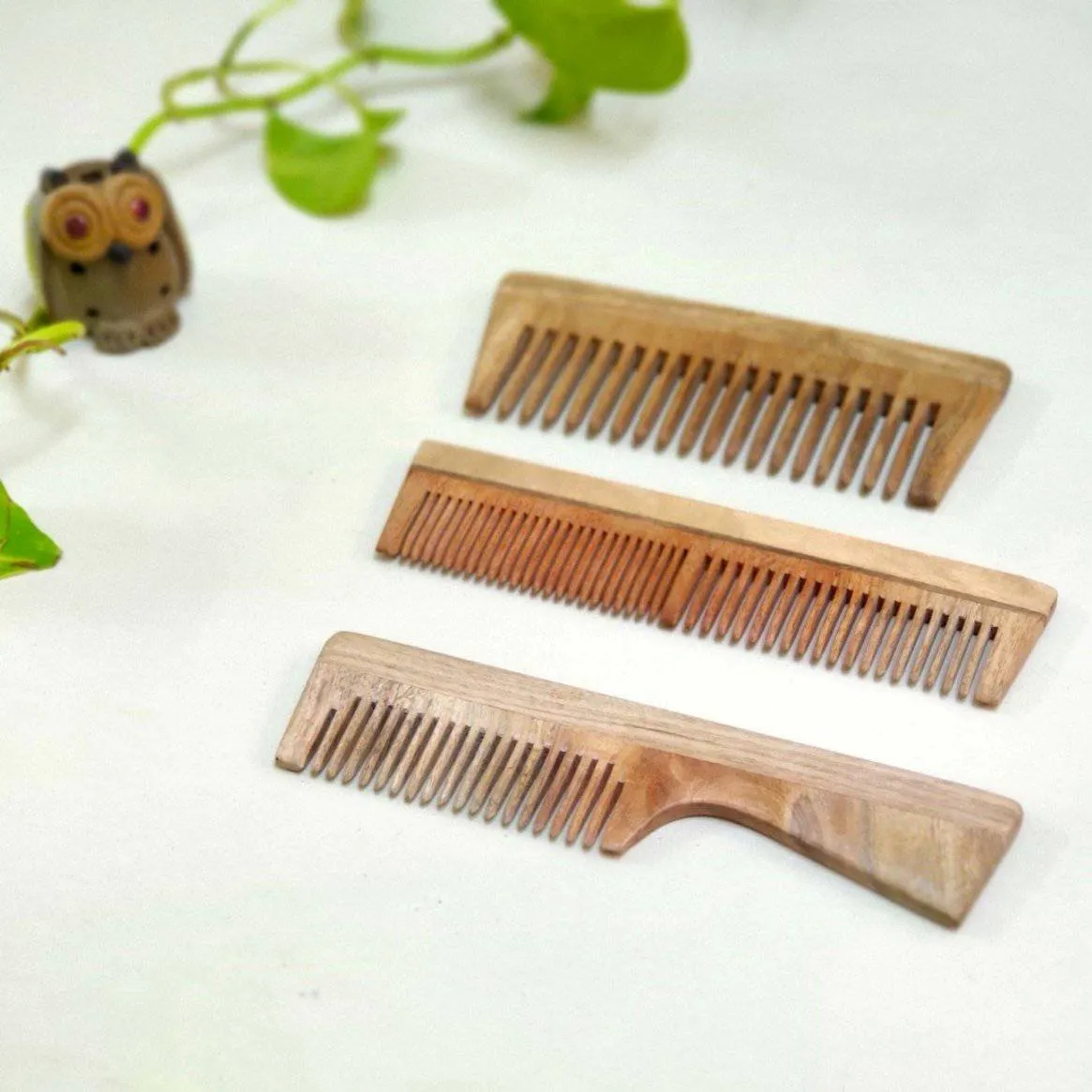 Neem Wood Comb - set of 3