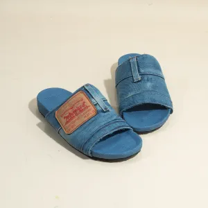 Open Toe Jean Tag Denim Sandals