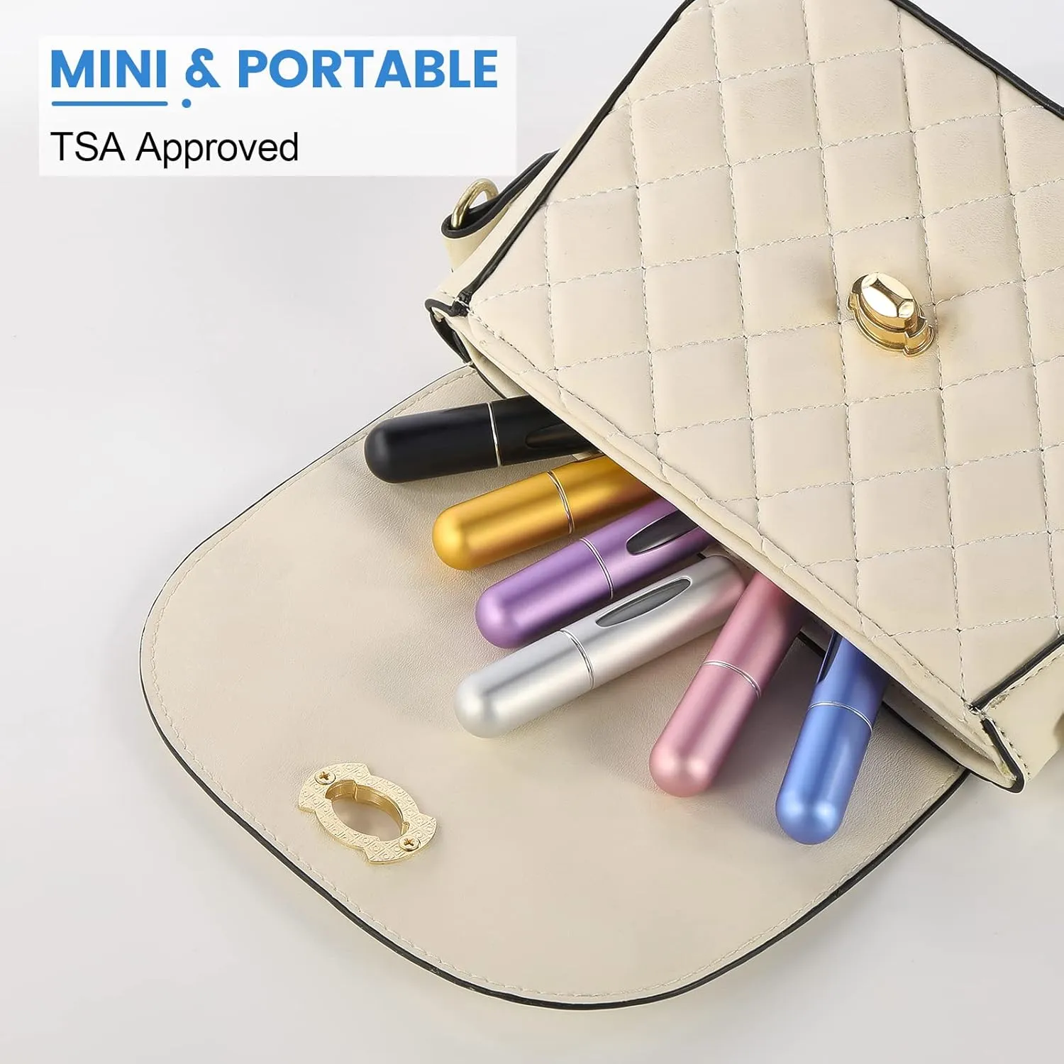 Portable Mini Refillable Perfume Bottle Spray Scent Pump Atomizer Bottles ( Pack of 10 )