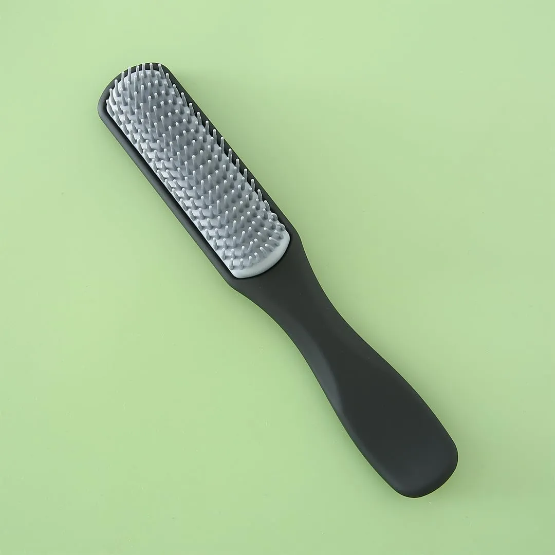 Rey Naturals Hair Styling Brush | Curl Defining Hair Brush for Thick Curly & Wavy Hair | Hair Comb | Hair Brush for Women & Men (Black) (Small Size)
