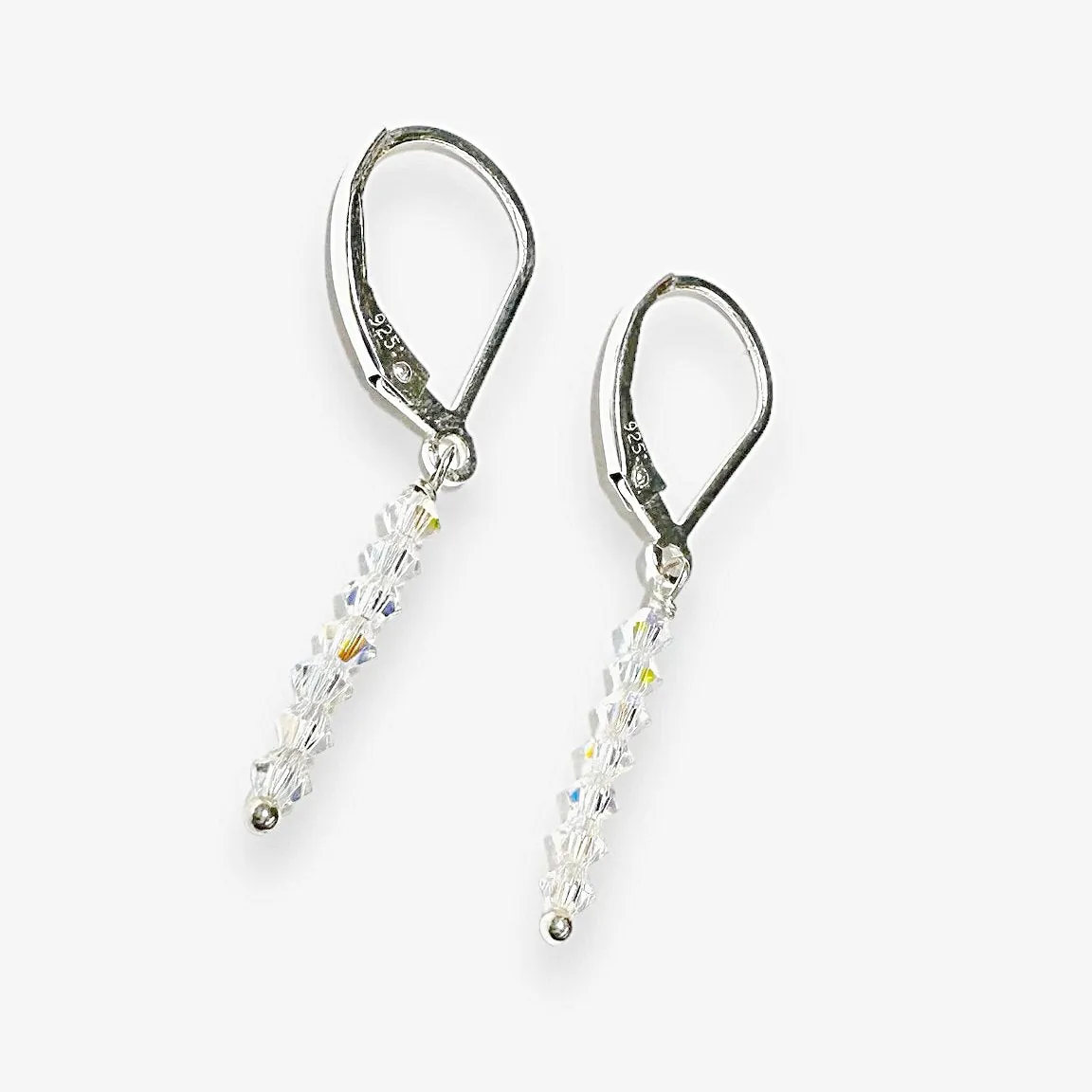 UNI-T-Glitter Stixx Gemstone Earrings, Glitter Stix, Gemstone Sparkle Bar Earrings