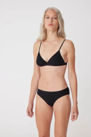 Women's Jersey Bralette - Black
