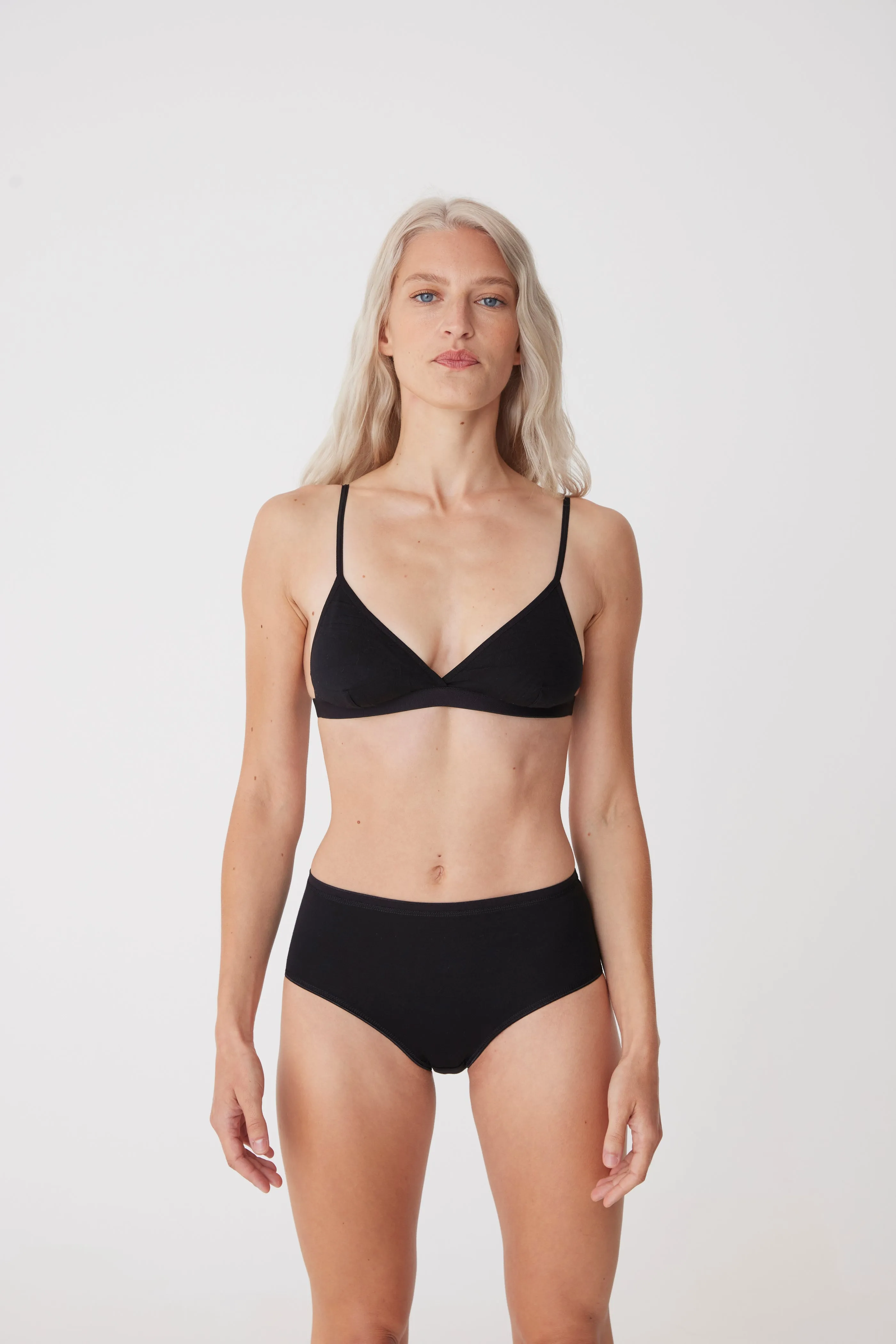 Women's Jersey Bralette - Black